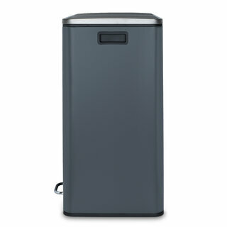 Poubelle de tri à pédale 2x30L - Édition gris