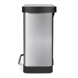 Poubelle de tri à pédale 2 x 30L - Édition inox