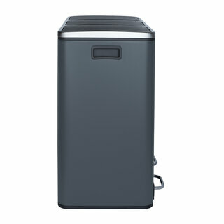 Poubelle de tri à pédale 3 x 18 L - Édition gris foncé Poubelle de tri à pédale 3 x 18 L - Édition gris foncé
