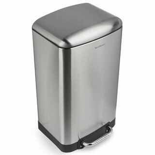 Poubelle à pédale 40L  Édition inox