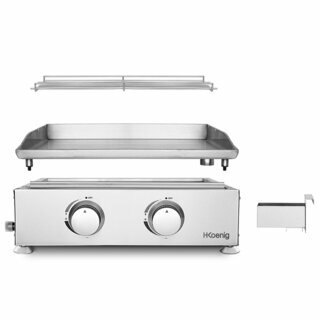 Plancha au gaz 2 brûleurs