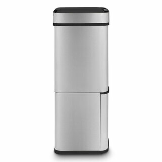Poubelle de tri à capteur 69L - inox edition