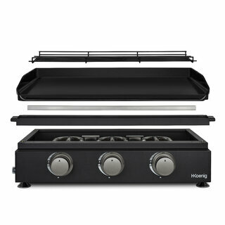 Plancha au gaz 3 brûleurs