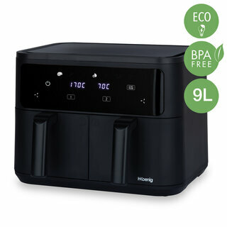 Friteuse sans huile double bac 9L Friteuse sans huile double bac 9L