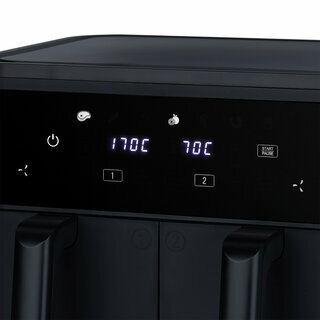 Friteuse sans huile double bac 9L Friteuse sans huile double bac 9L