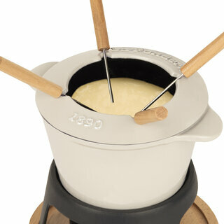 Service à fondue en fonte pour 4 personnes Service à fondue en fonte pour 4 personnes