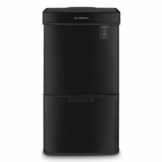 Poubelle de tri à capteur 69L - black edition Poubelle de tri à capteur 69L - black edition