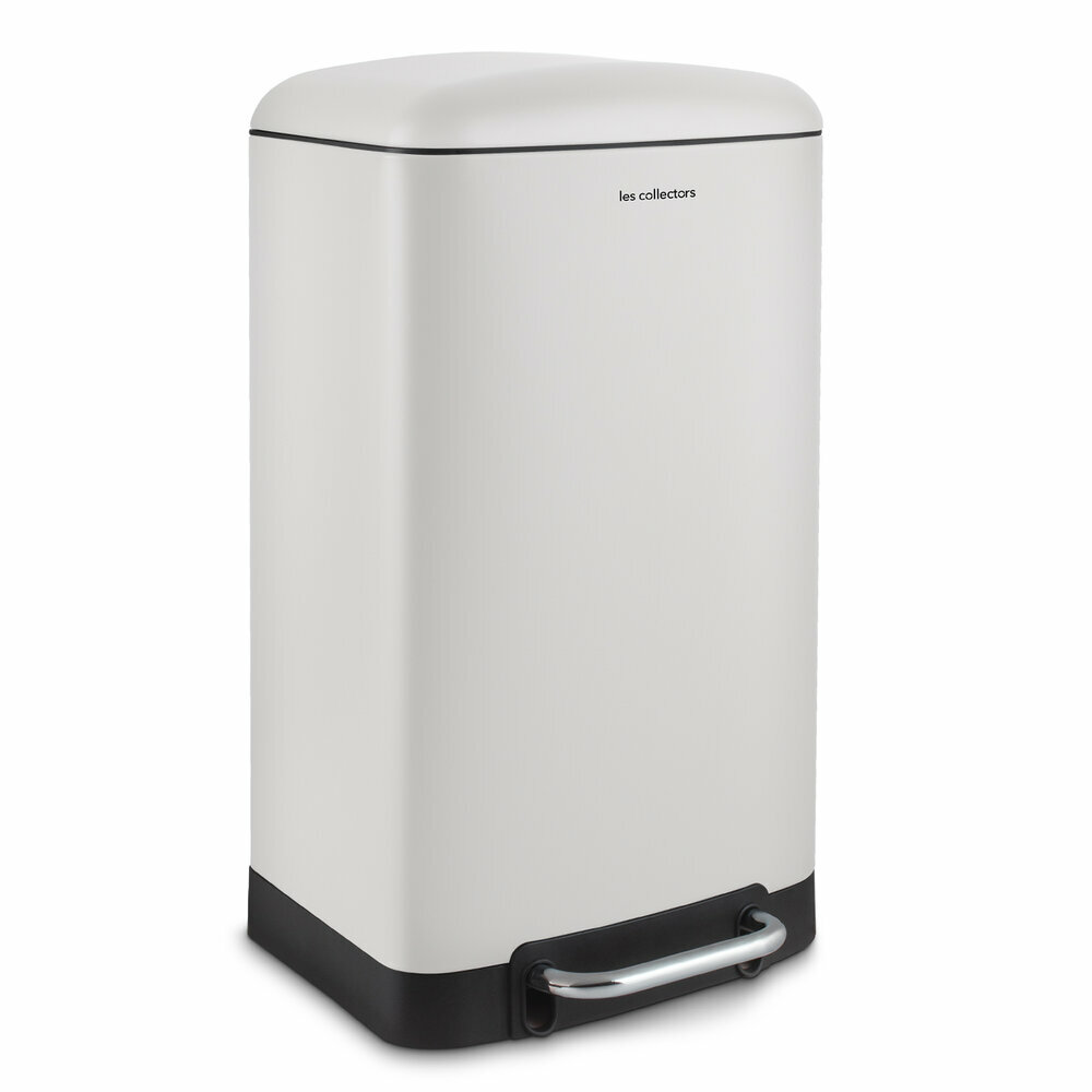 Poubelle à pédale 30L - Édition blanche