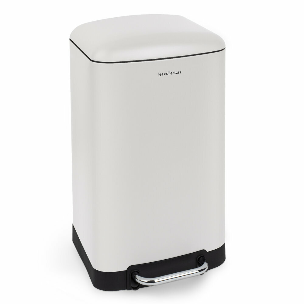 Poubelle à pédale 30L - Édition blanche