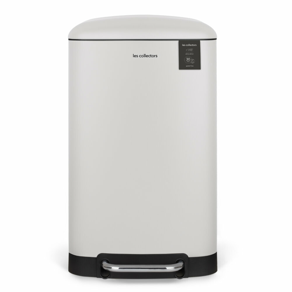 Poubelle à pédale 30L - Édition blanche