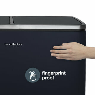 Poubelle de tri à pédale 2x30L - Édition midnight blue Poubelle de tri à pédale 2x30L - Édition midnight blue