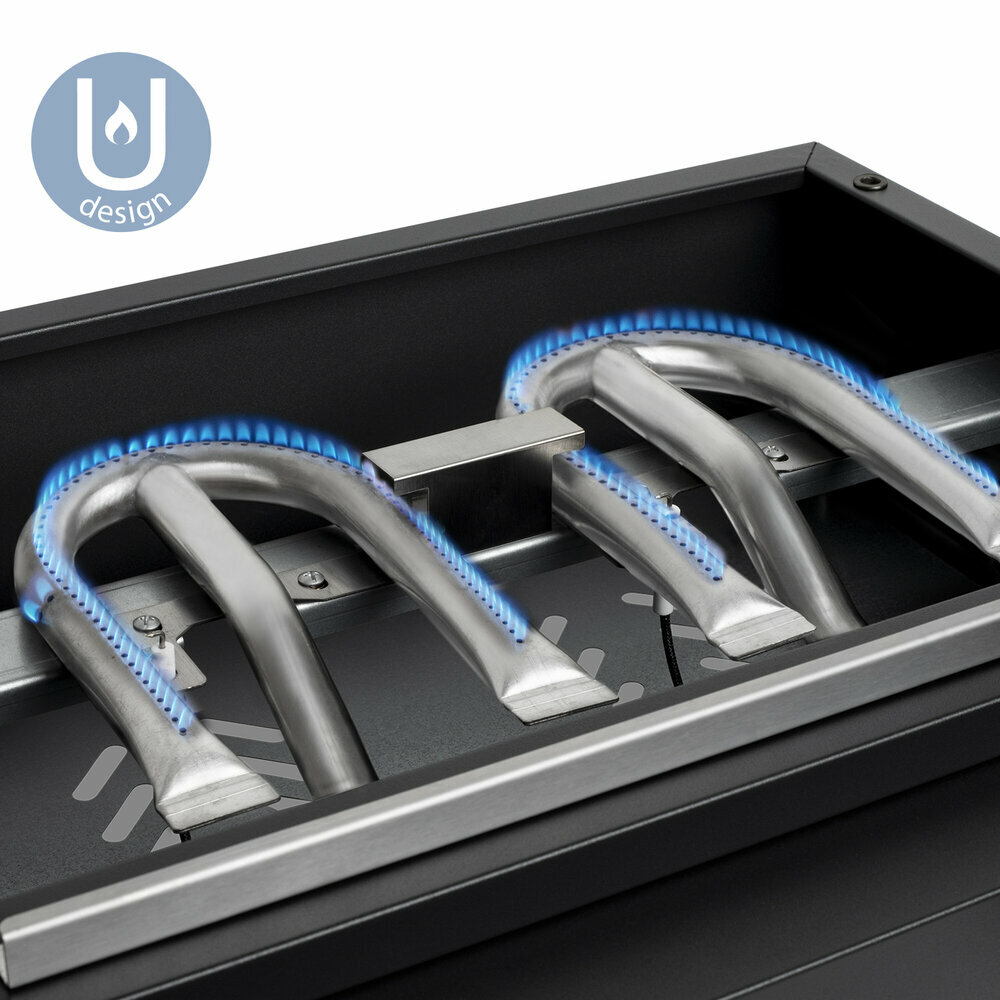 Plancha au gaz 2 brûleurs