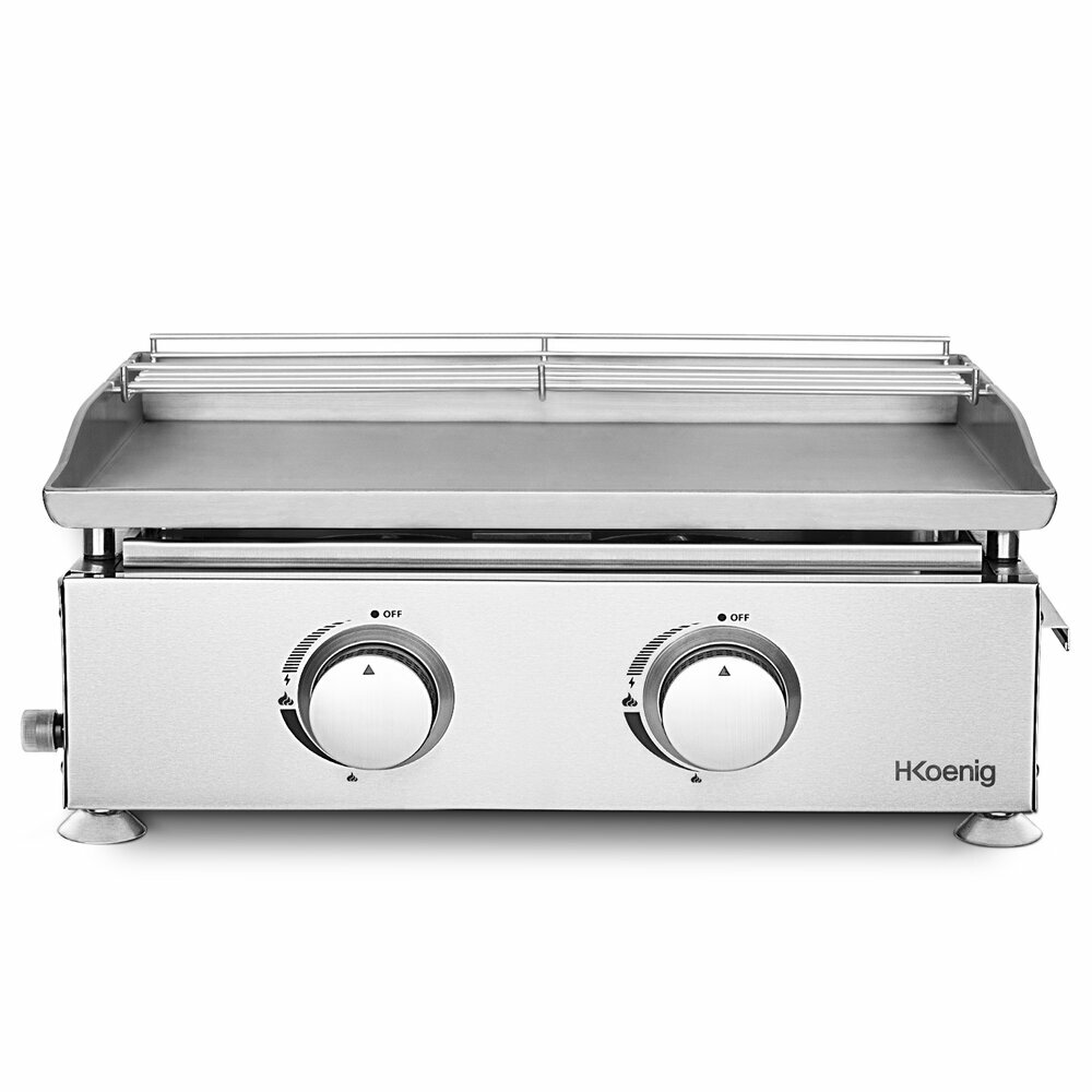 Plancha au gaz 2 brûleurs