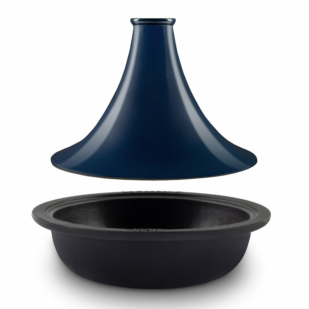 Tajine en fonte 29cm bleu