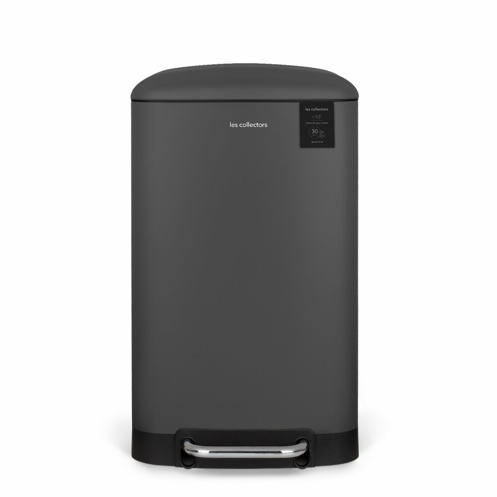 Poubelle à pédale 30L - Édition gris anthracite