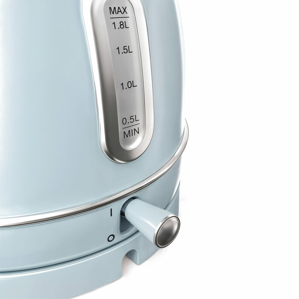 Bouilloire électrique Vintage Bleue