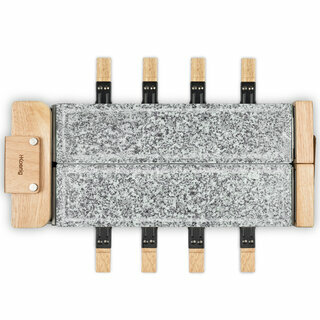 Raclette, pierre &agrave; cuire 8 personnes design bois